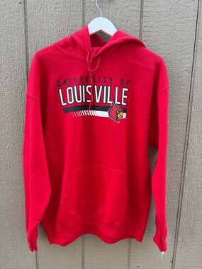 University of Louisville Red Pullover Crewneck Hoodie